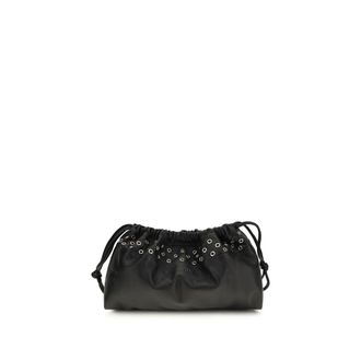 Pierre Hardy Black Calf Leather Bos Taurus Clutch Womens Bag