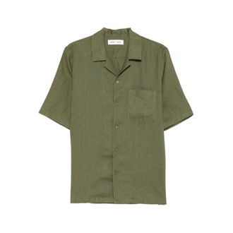 Sams&oslash;e & Sams&oslash;e Short Sleeve Shirts, male, Green, Size: XL Short Sleeve Shirt