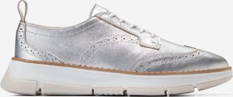Cole Haan Womens ZER&Oslash;GRAND Rella Wingtip Oxford Shoes - Silver Size 5.5