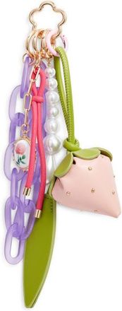 Chelsea28 Strawberry Bag Charm in Pink Multi- Gold at Nordstrom