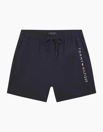 Tommy Hilfiger Mens Original Mid-Length Swim Shorts, Desert Sky - Black - Size: 35/34/32