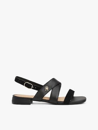 Tommy Hilfiger TH Monogram Leather Sandals