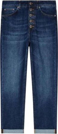 Dondup Loose Fit Enkellange Jeans - Dames - Slim Fit Jeans - Blauw - W27 - Katoen - Jeans
