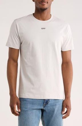 Off-white Slim Fit OFF Stamp Graphic T-Shirt in Light Stone-Black at Nordstrom Rack, Size Xx-Large