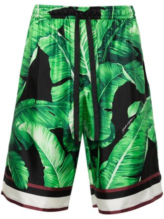 Dolce & Gabbana Shorts con stampa - Verde