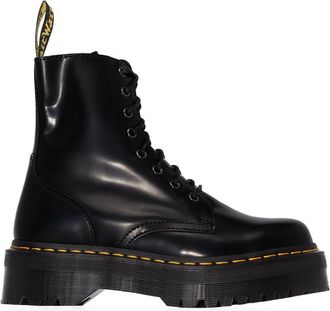 Dr. Martens Jadon Black Leather Lace Up Boots
