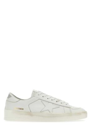 Golden Goose Deluxe Brand White Leather Stardan Sneakers