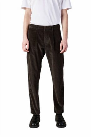 Nn.07 Mens Relaxed Corduroy Trouser In Dark Army