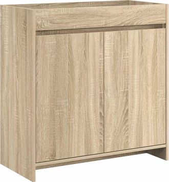 vidaXL Gabinete De Ba&ntilde;o Debajo Del Lavabo Roble Sonoma Vidaxl