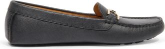 La Martina Zwarte Saffiano Loafer Gemaakt in Itali&euml; - Dames - Loafers - Zwart - 36 EU - Schoenen
