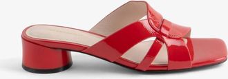 Intentionally blank Womens Beatrix Heeled Sandal In Cherry