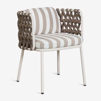 Sklum Sedia Da Giardino Con Braccioli In Alluminio E Corda Intrecciata Tevary Sklum