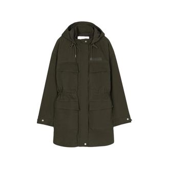 Closed Drawstring-waist Cotton Parka