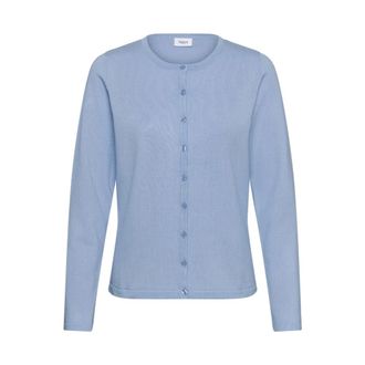 Saint Tropez MilaSZ R-Neck Cardigan - Dames - Truien - Blauw - Maat: L Viscose