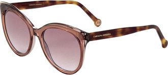 Carolina Herrera Womens 57 mm Brown Sunglasses