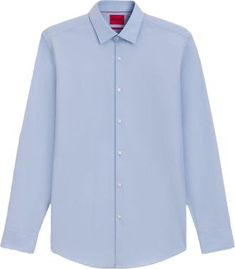 HUGO BOSS Hugo Heren Kenno Slim Overhemd (Blauw)