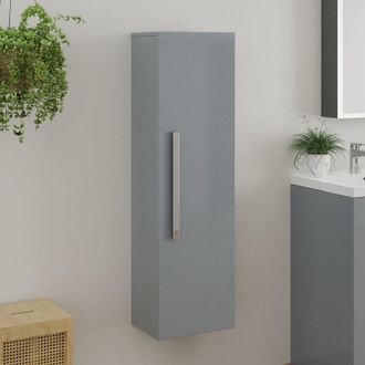 NRG Bathroom Furniture 1200mm Tall Unit Storage Gloss Grey