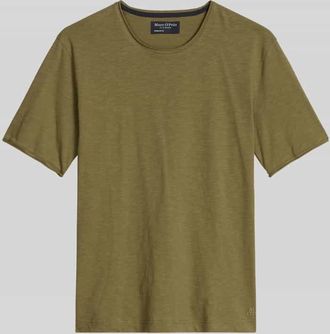 Marc O'Polo Regular Fit T-Shirt aus reiner Baumwolle in Oliv, Gr&ouml;&szlig;e XXXL