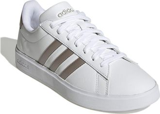 adidas Grand Court 2.0 Sneaker in White/Platinum Metal at Nordstrom Rack, Size 5.5