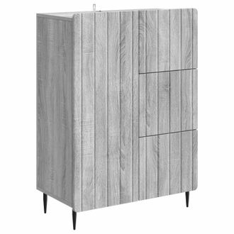 vidaXL Aparador Gris Sonoma 66 X 34,5 X 91,5 Cm Madera De Ingenier&iacute;a Vidaxl