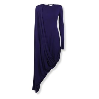 Sportmax Kleedjes, Dames, Paars, S, Ariete 1234 Draped Jersey Dress