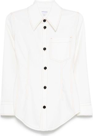 Bottega Veneta Wool Shirt - Womens - Cotton/Wool