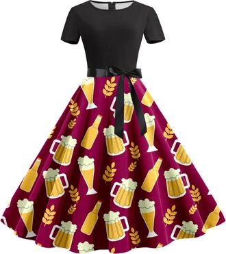 Generic Oktoberfest Outfits for Women Dirndl Dress for German Traditional Bavarian Costume 2025 New Oktoberfest Outfit Women