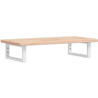 vidaXL Estante De Lavabo De Pared De Acero Y Madera Maciza De Roble Vidaxl