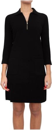 Max Mara Kleedjes, Dames, Zwart, XL, Polyester, Parata Dress