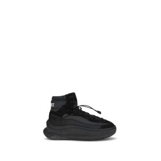Moon Boot Xlace Mid-Top Sneakers - Heren - Sneakers - Zwart - 45 EU - Leer - Schoenen