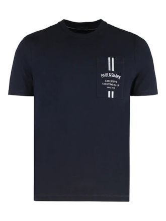 Paul & Shark crew-neck short-sleeve T-shirt - men - Cotton - L - Black