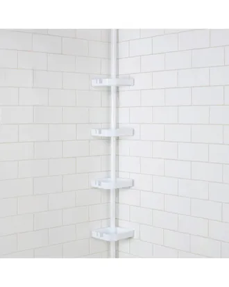 Moda at Home Moda At Home 4-Tier Tension Corner Shower Caddy