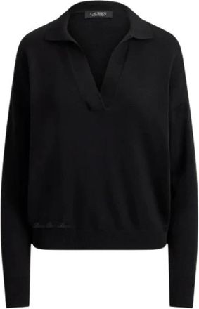 Ralph Lauren Maglia V-neck Knit - Dames - V-hals truien - Zwart - L - Truien & Vesten