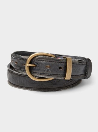Le 31 Mens Raw-leather-edge belt
