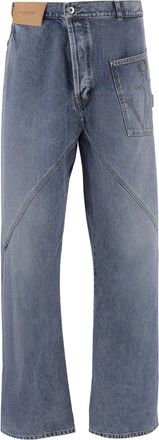 J.W.Anderson Relaxed Fit Mid-Blue Denim Jeans