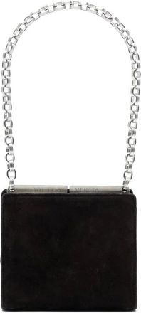 Bottega Veneta Pre-owned Mini Bags, female, Brown, Size: ONE SIZE Pre-owned Chain Detail Top Handle Bag