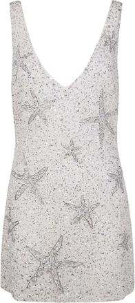 Rixo Christabel Dress Starfish Embellishment Pearl