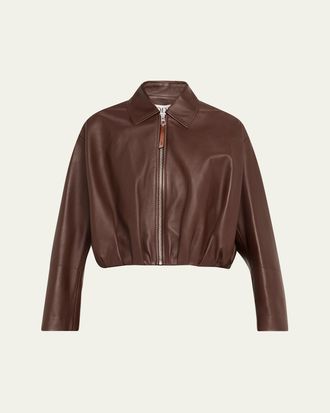 Loewe Leather Blouson Jacket