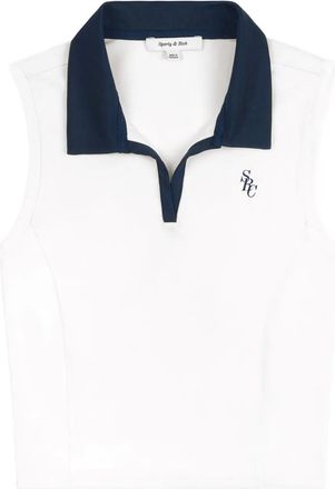 Sporty & Rich T-shirt smanicata - Bianco