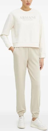 A|X Armani Exchange Felpa con decorazione - Bianco