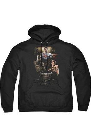 Gildan Batman V Superman Thre Three Adult Pull Over Hoodie / Hooded Sweatshirt