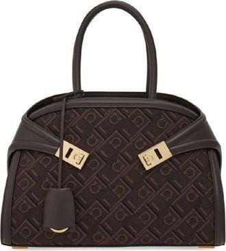 Ferragamo Monogram Jaquard Hug Bag