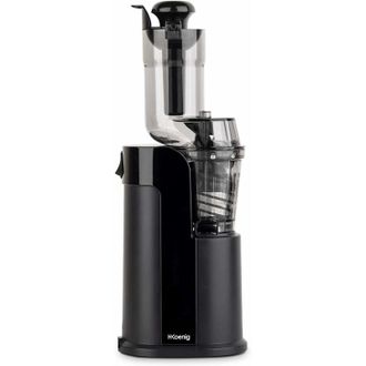 H.Koenig Licuadora Para Frutas Y Verduras De Prensado En Fr&iacute;o, Extractor De Jugos, 0.8 Litro, 60 Rpm, 250 W, Libre De Bpa, Negro. Hkoenig Gsx16