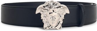 Versace Medusa schwarzer Lear-G&uuml;rtel