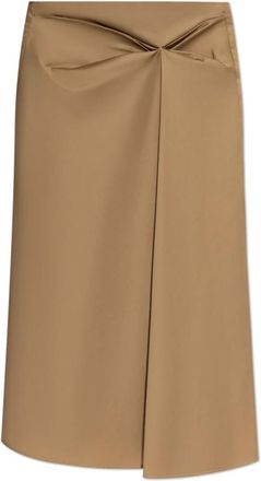 Max Mara Paggi Rok - Dames - Midirokken - Bruin - M - Katoen - Rokken