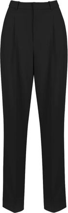 Elisabetta Franchi Wijde Broek - Dames - Wijde Broeken - Zwart - L - Polyester - Broeken