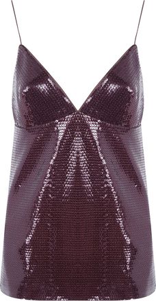 Alberta Ferretti Top Paillettes Jersey