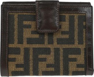 Fendi Portafoglio Zucca 1990-2000 - Marrone