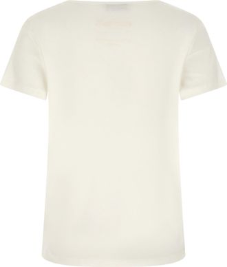 Max Mara Womens White Cotton T-Shirt