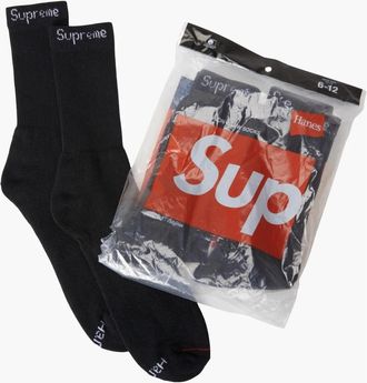 SUPREME Zwarte Sokken Pakket Limited Edition - Heren - Sokken - Zwart - ONE Size - Ondergoed